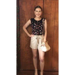 Floral Sleeveless Blouse